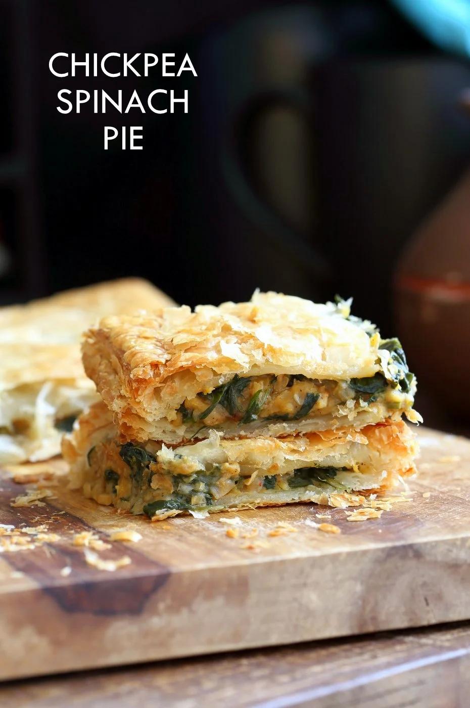 Chickpea Spinach Pie with Berbere Spice