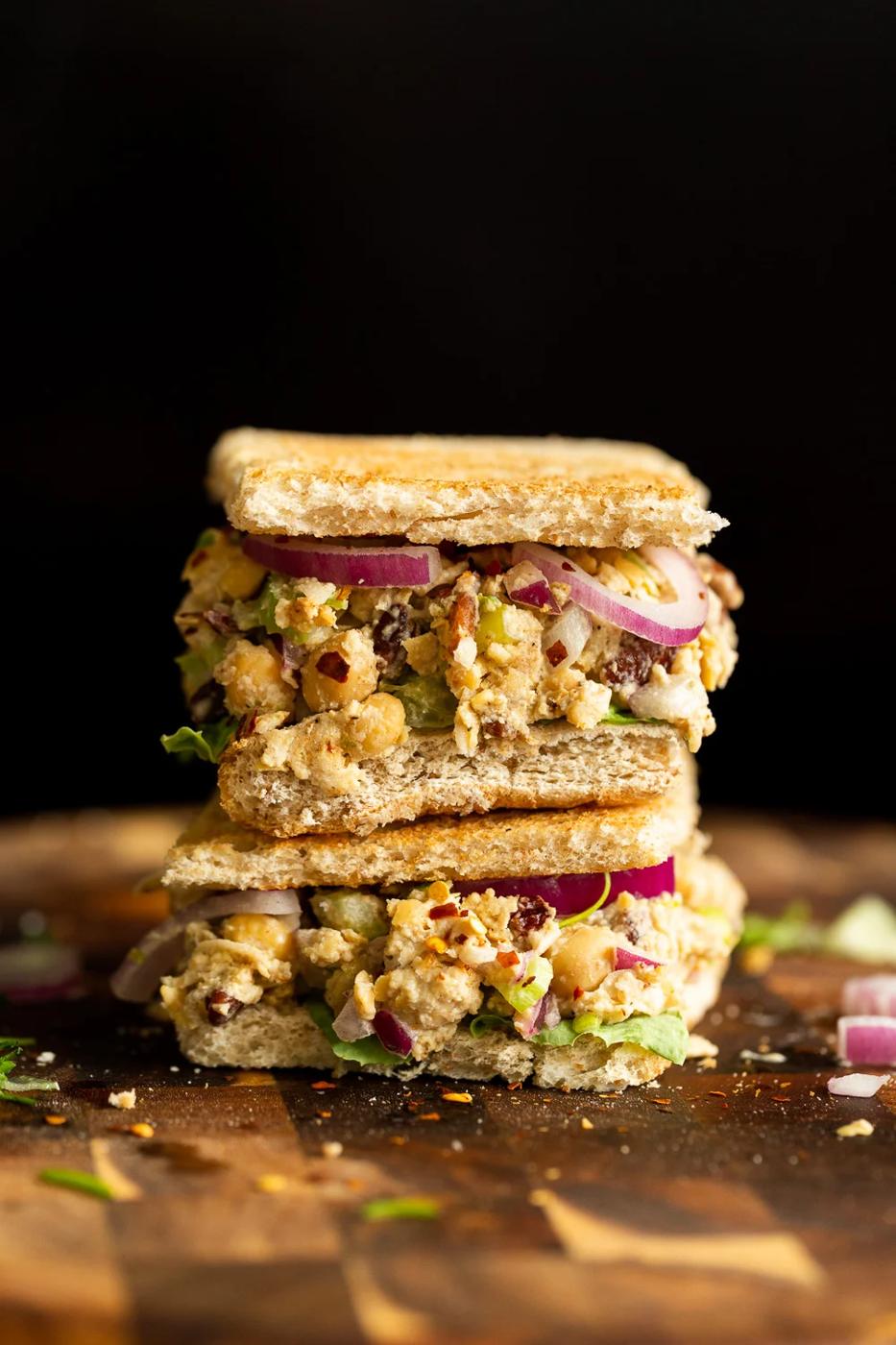 Chickpea Tahini Salad Sandwich