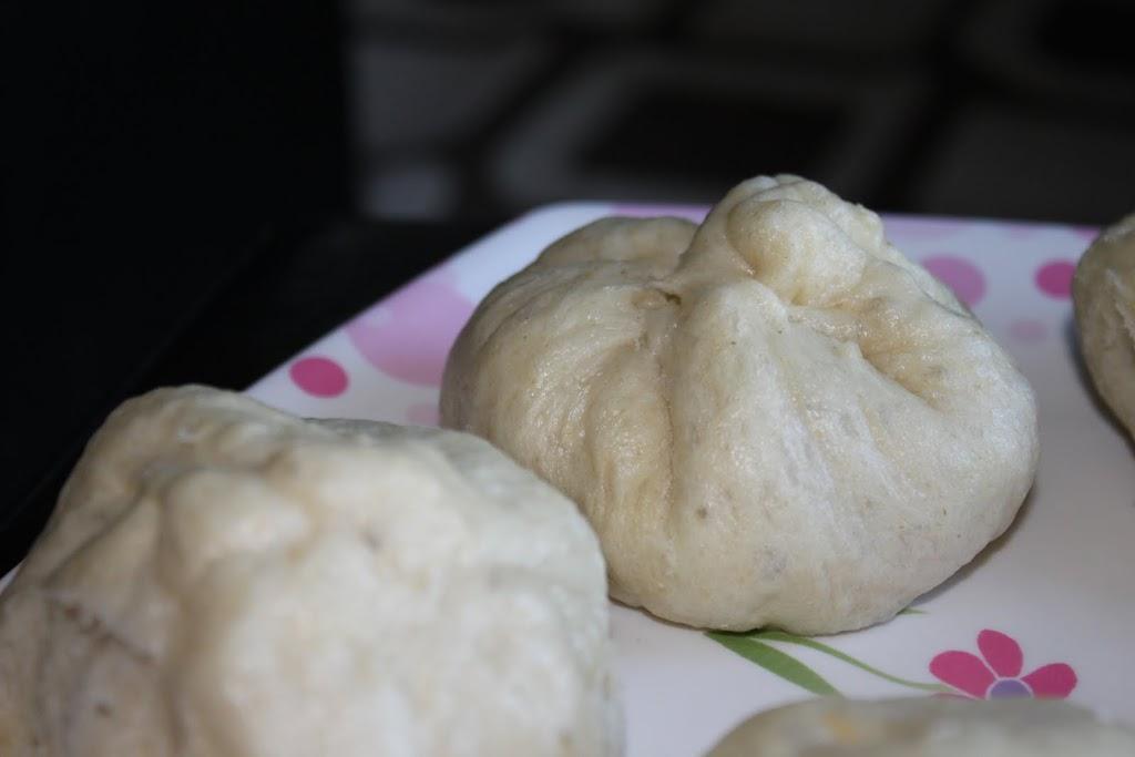 Chinese Bao with Orange Veggie stir fry filling!