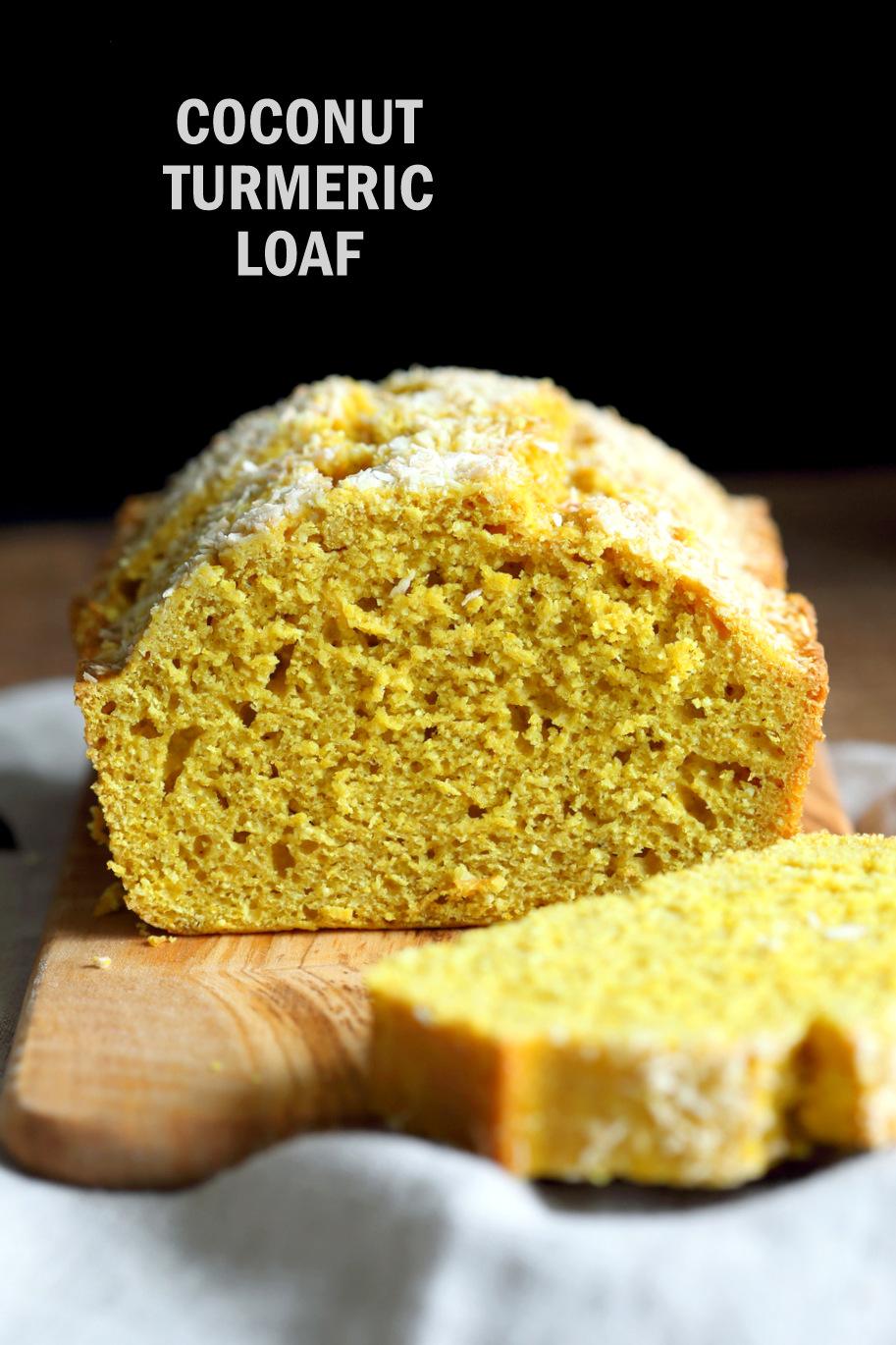 Coconut Turmeric Bread – Golden Lemon Coconut Loaf