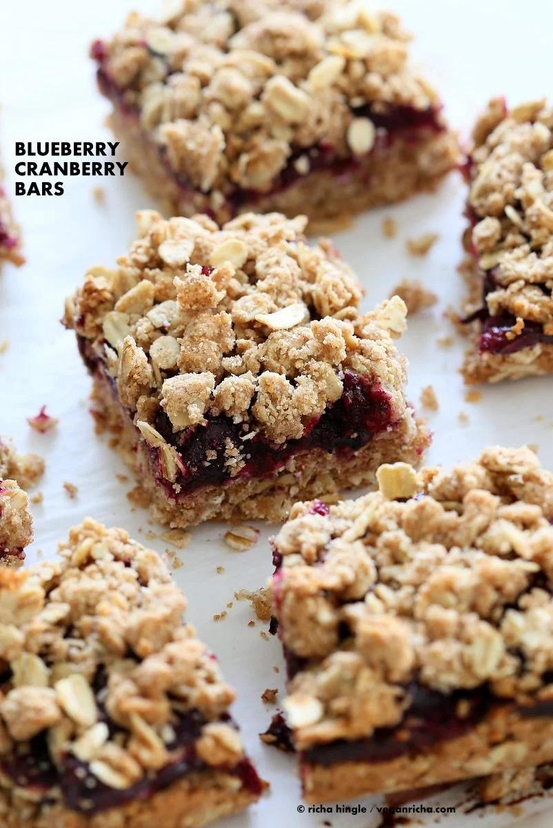 Cranberry Blueberry Crumb Bars