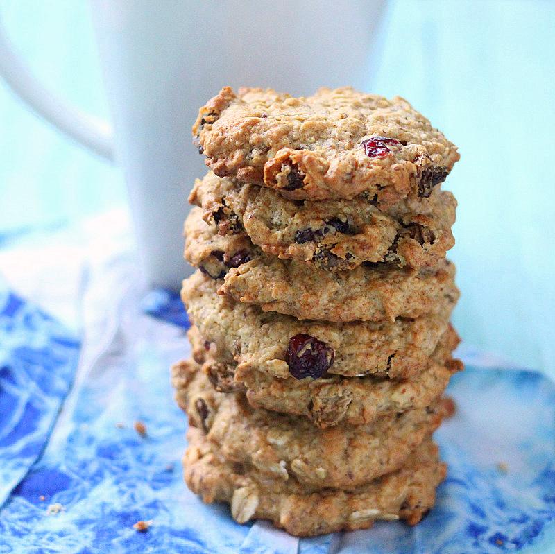 Cranberry Chocolate chip Oatmeal cookies. Vegan, gluten-free option