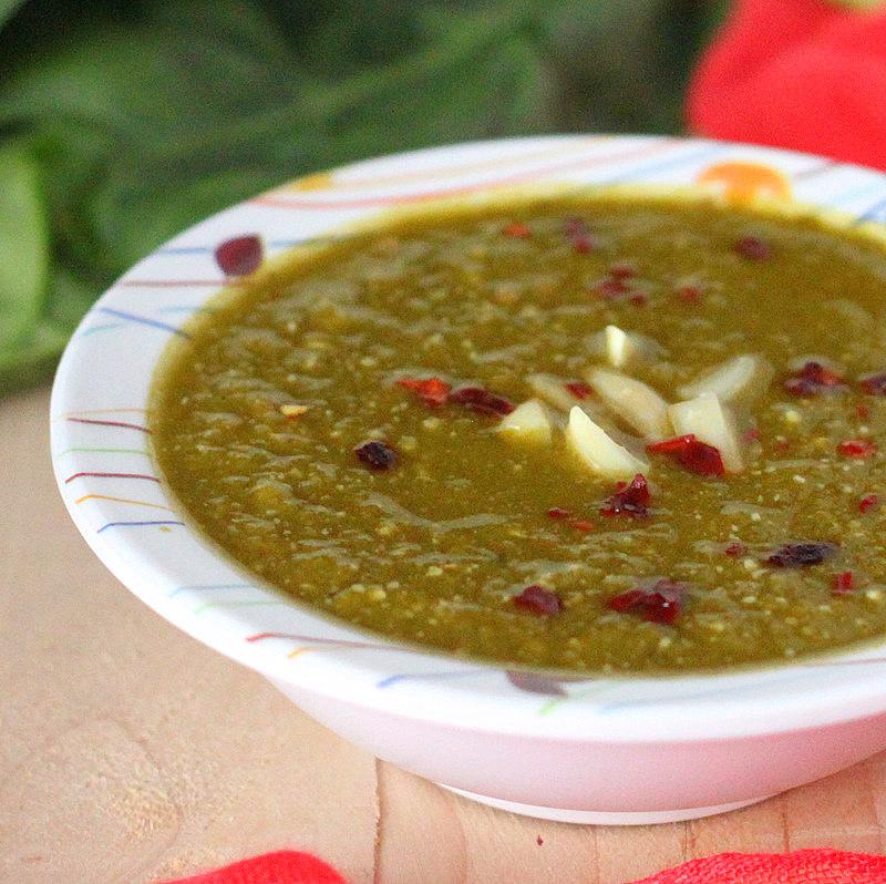 Creamy Spinach Soup. vegan, glutenfree