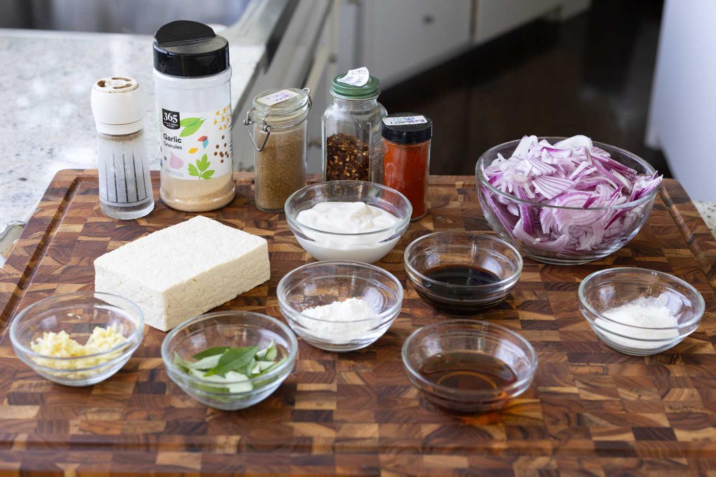 curry glazed tofu sandwich ingredients