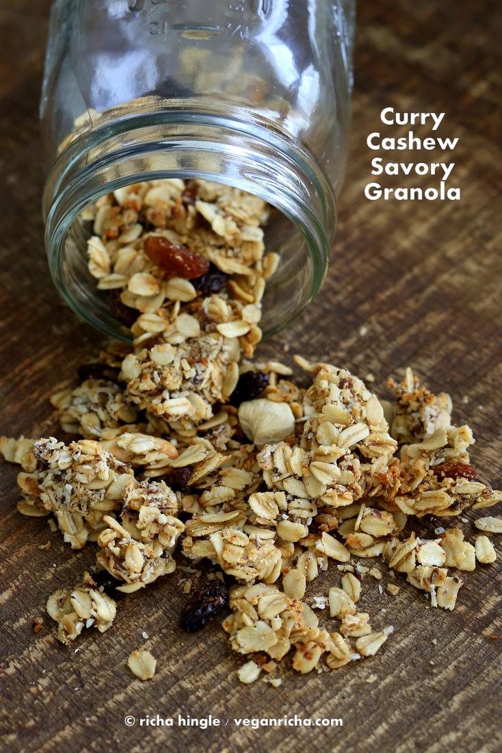 Curry Cashew Savory Granola & OATrageous Oatmeals Book Review+Giveaway