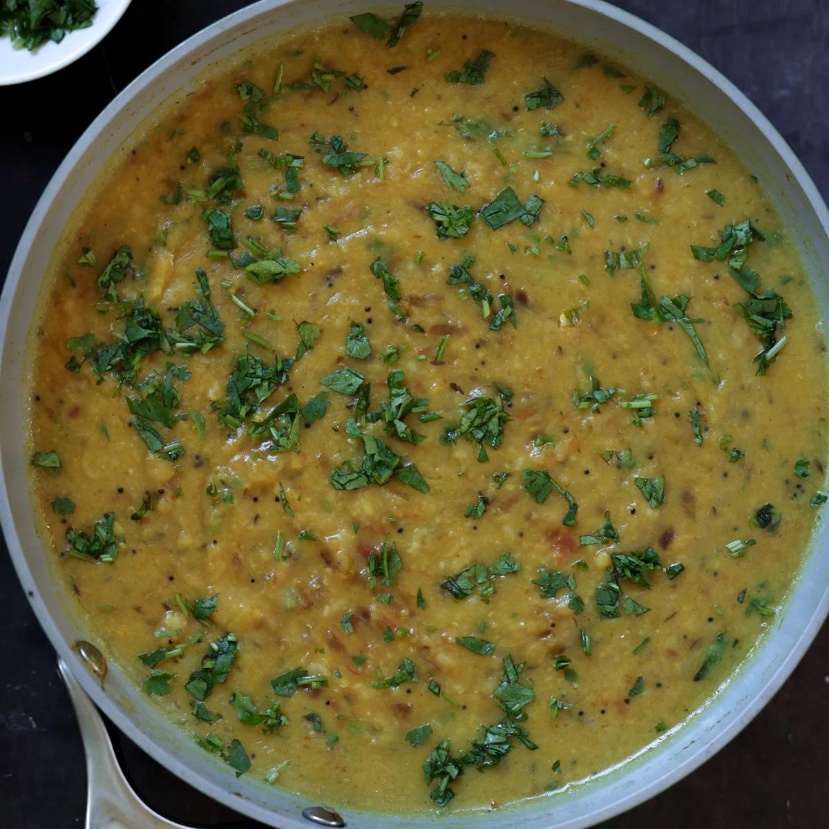 Dal Fry – Spiced Indian Lentil Soup (gluten-free, soy-free, nut-free)