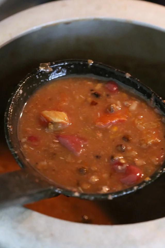 Urad lentils cooked for our Vegan Dal Makhani Recipe #veganricha #vegandalmakhani #instanpotdalmakhani