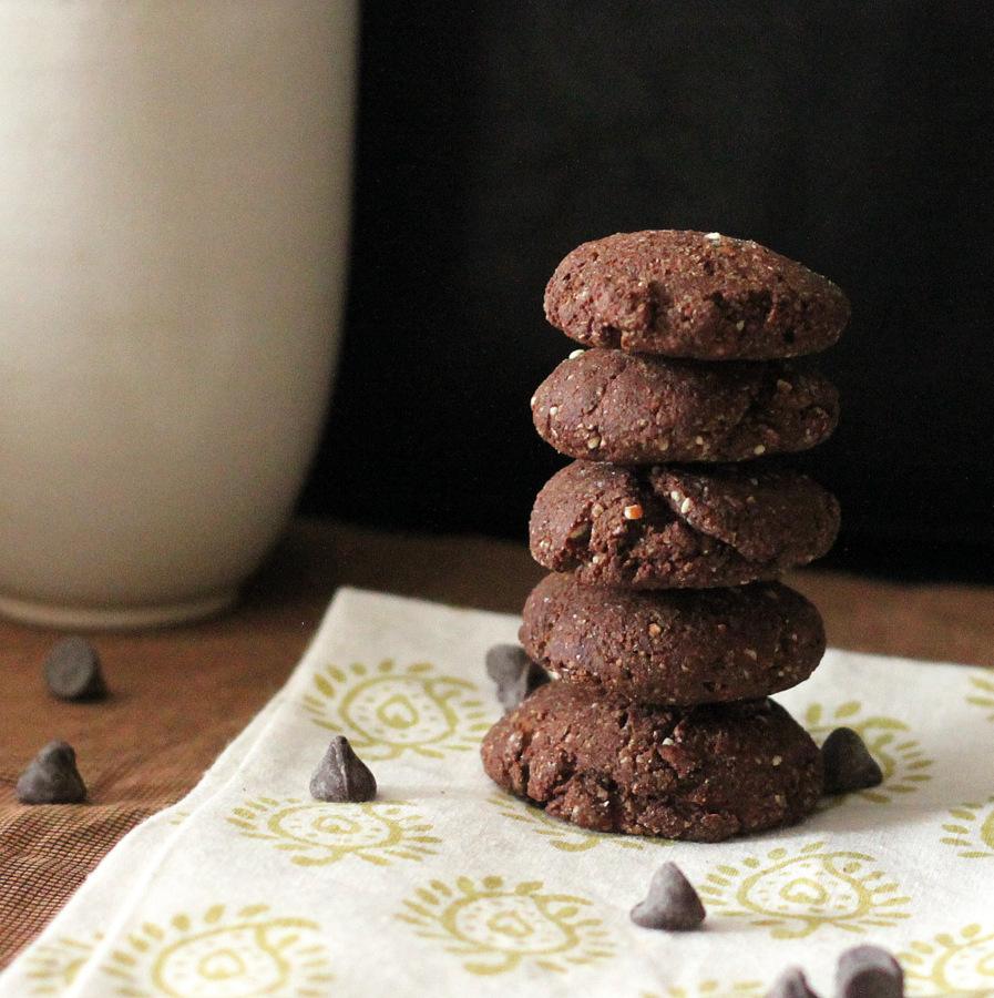 Vegan Dark Chocolate Cookies. Recipe