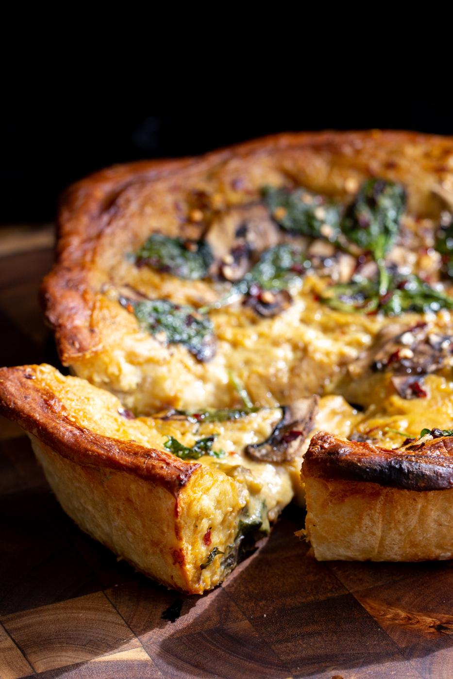 Deep Dish Pizza with Pretzel Crust