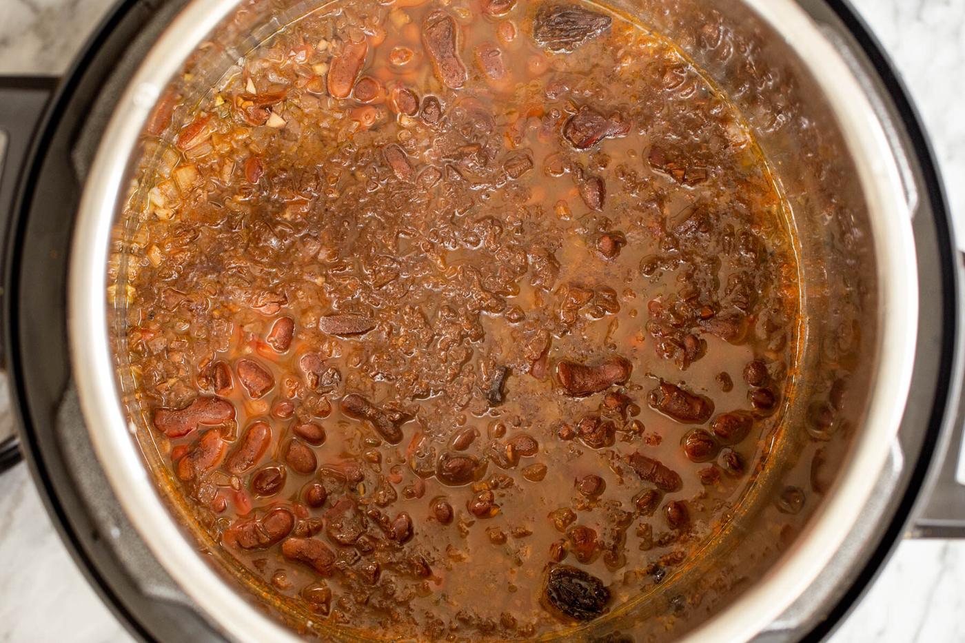 Red Kidney Bean Curry cooked in an Instant Pot
