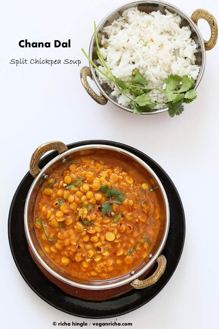 Easy Chana Dal Recipe. Split Chickpea Soup