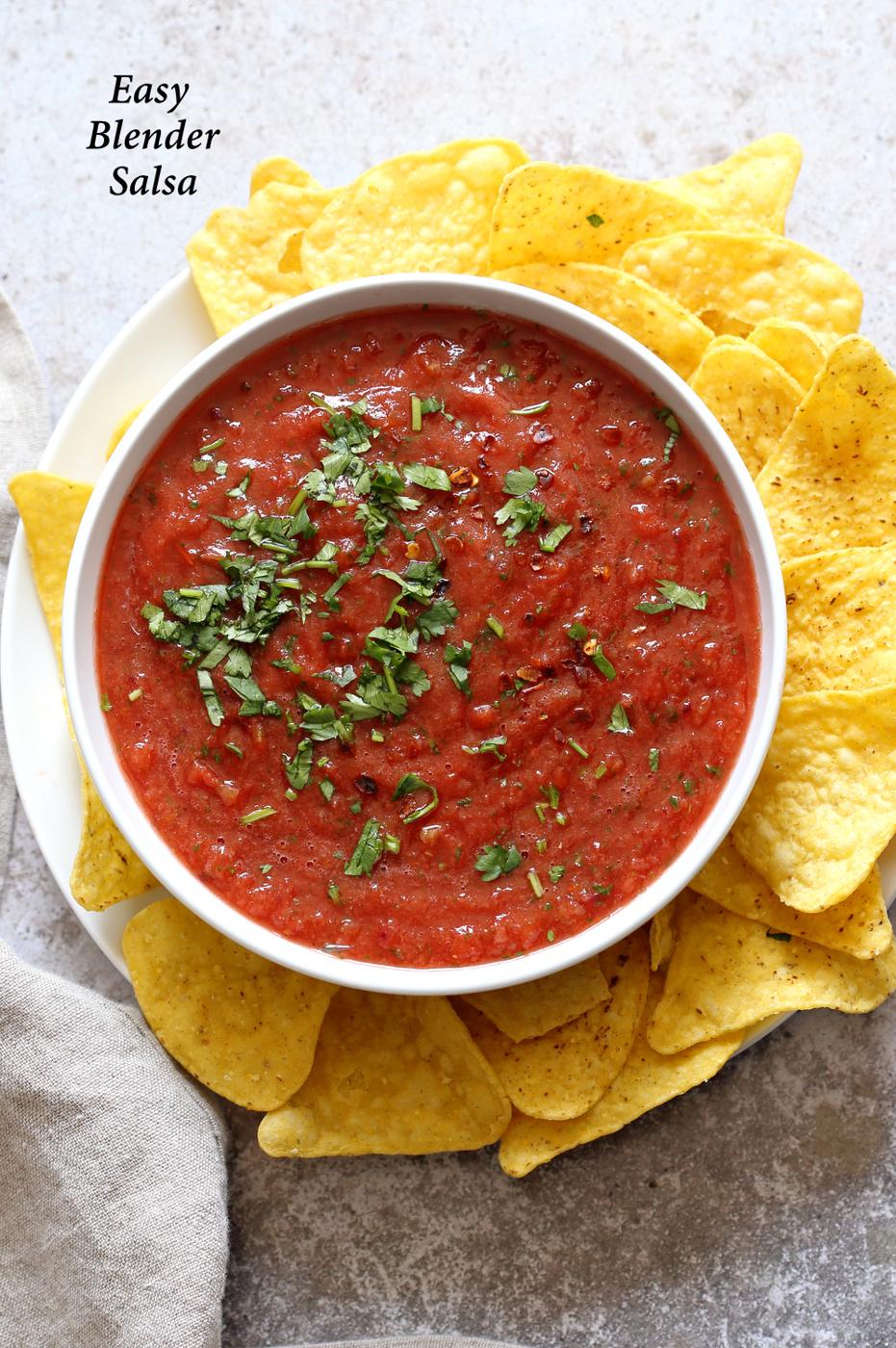 Easy Homemade Salsa – 5 Min Blender Salsa