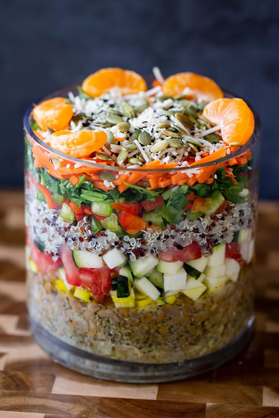 Easy Lentil Quinoa Salad