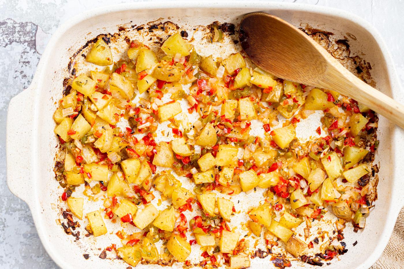 Easy Roasted Breakfast Potatoes (Vegan)