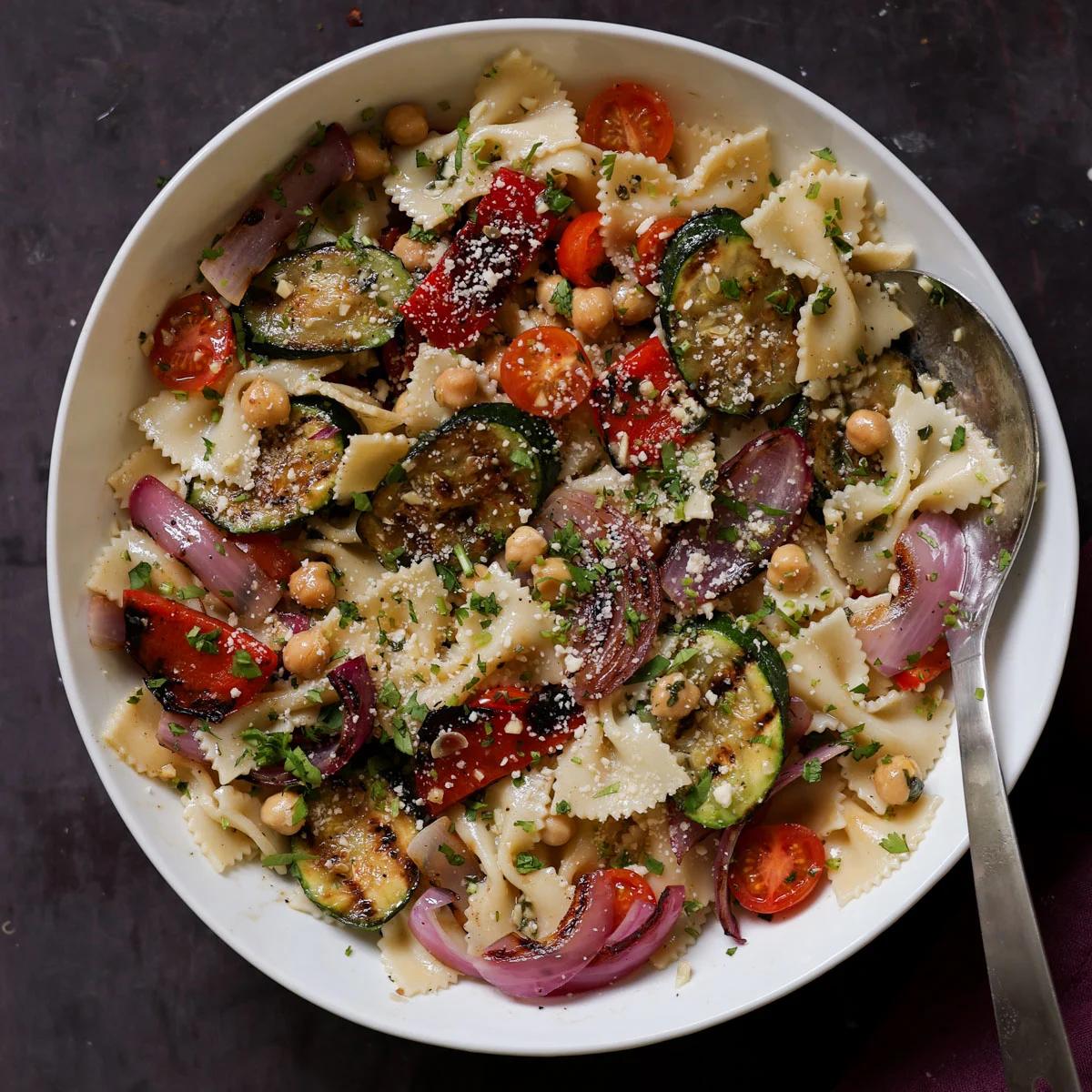 Summer Pasta Salad with Grilled Vegetables