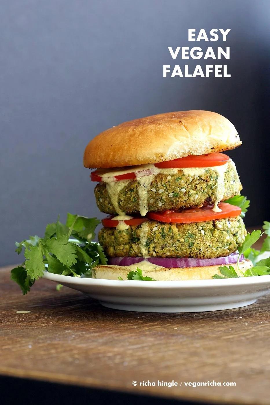 Easy Vegan Falafel Burger Recipe