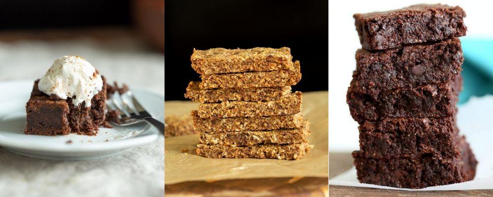 collage of vegan desserts perfect for making with kids at home during quarantine