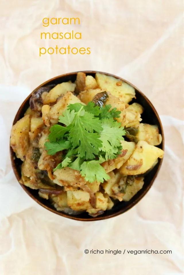 Garam Masala Potatoes and Onions. Masaledar Aloo Pyaaz. Vegan Glutenfree Recipe