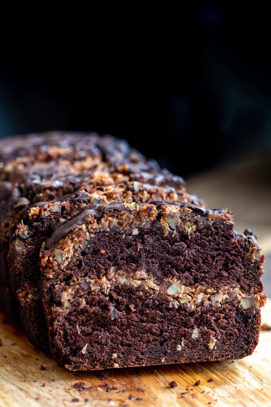 German Chocolate Loaf Cake