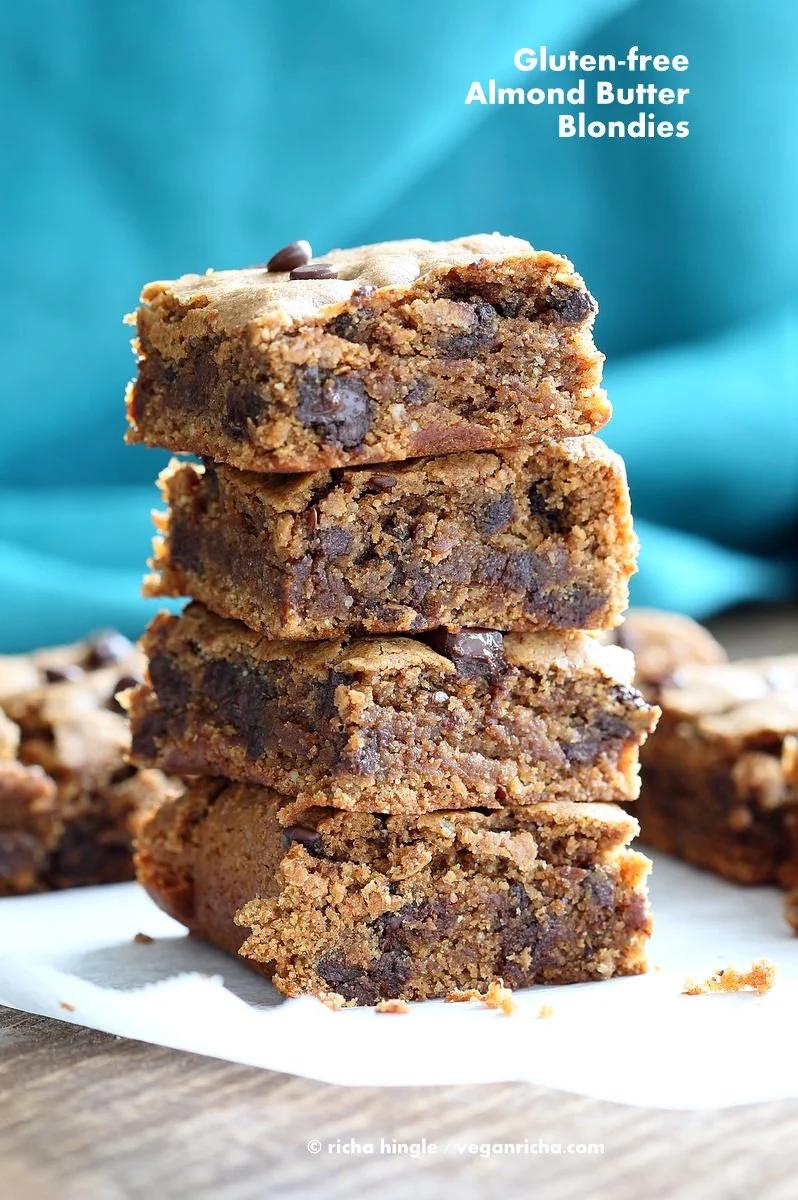 Gluten free Almond Butter Blondies