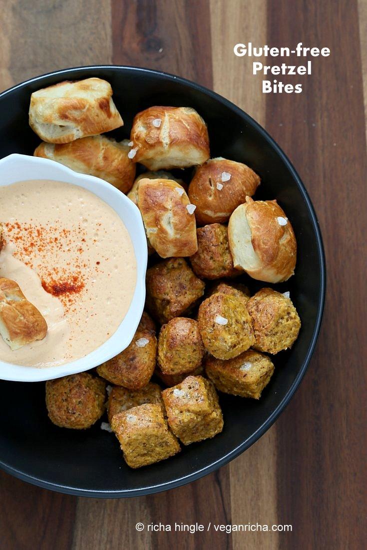 Gluten free Vegan Pretzel Bites