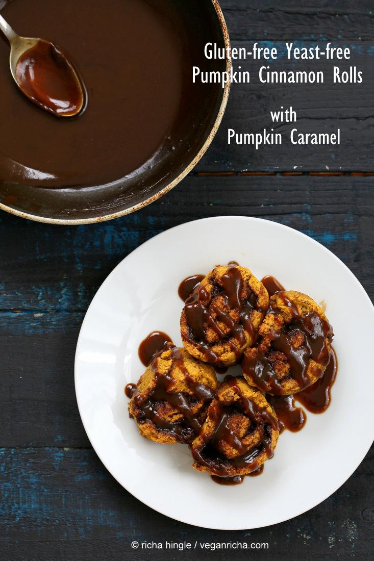 Gluten free Yeast free Pumpkin Cinnamon Rolls