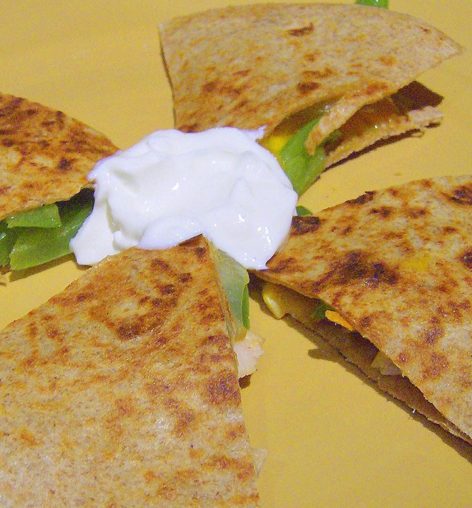 Grilled Veggie Quesadilla!