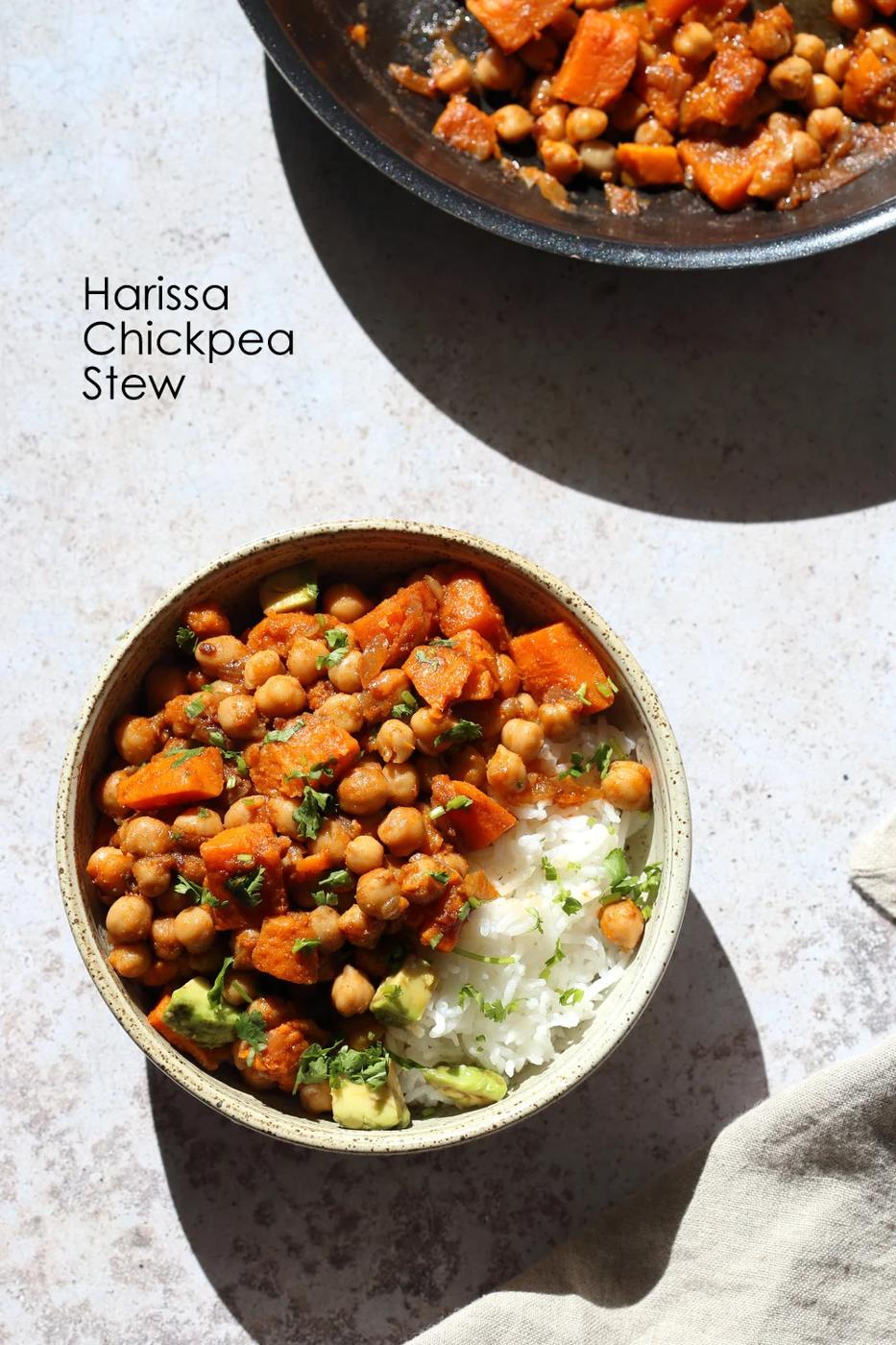 Harissa Chickpea Stew with Sweet Potato