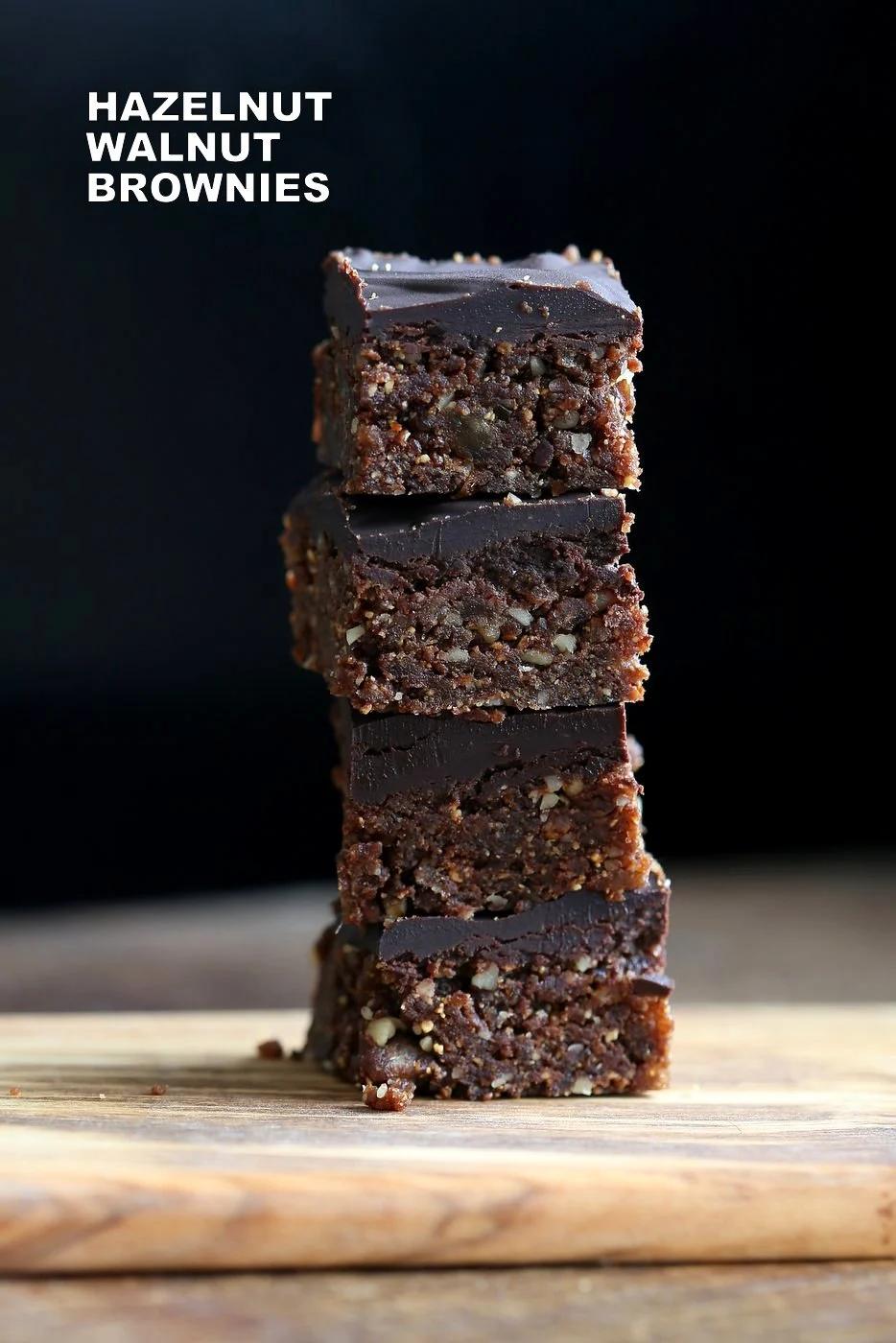 Hazelnut Brownies – No Bake Brownies Vegan Gluten-free
