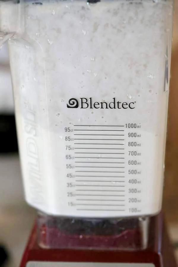How to make Almond Milk with raw almonds or blanched almonds. Blanched almond milk has a less prominent flavor which works great for Indian Chai | Pitzn