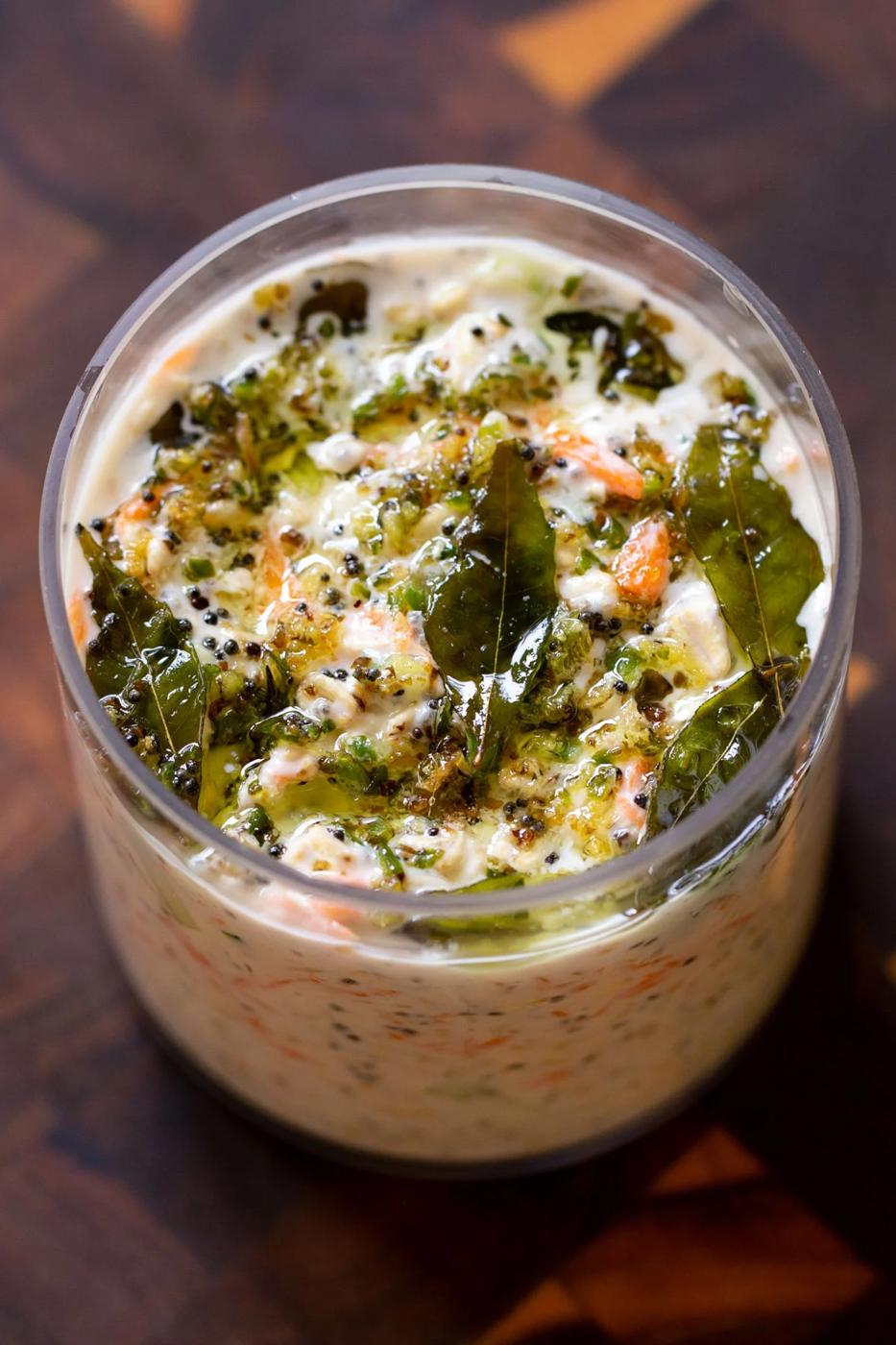 Indian Spiced Yogurt Overnight Oats (Curd Rice Oats, gluten-free, nut-free, soy-free)