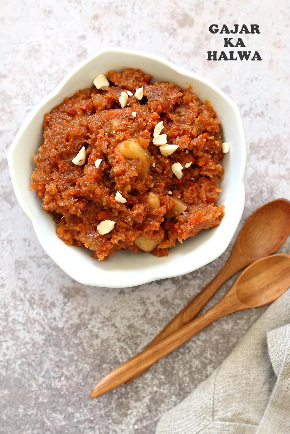 Instant Pot Gajar Halwa – Vegan Carrot Halwa Recipe
