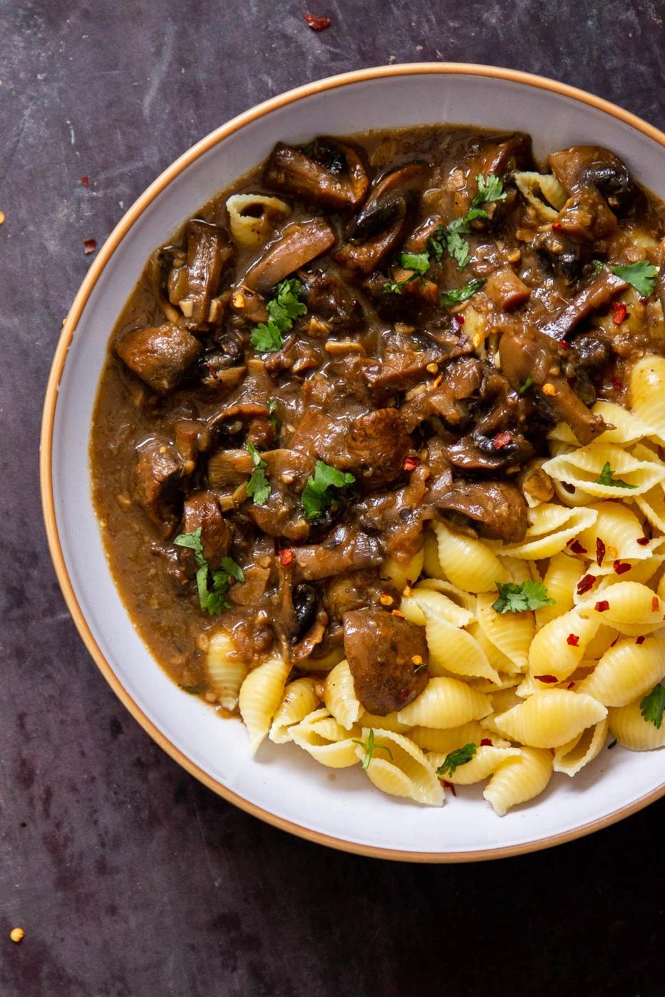 Instant Pot Garlic Mushrooms