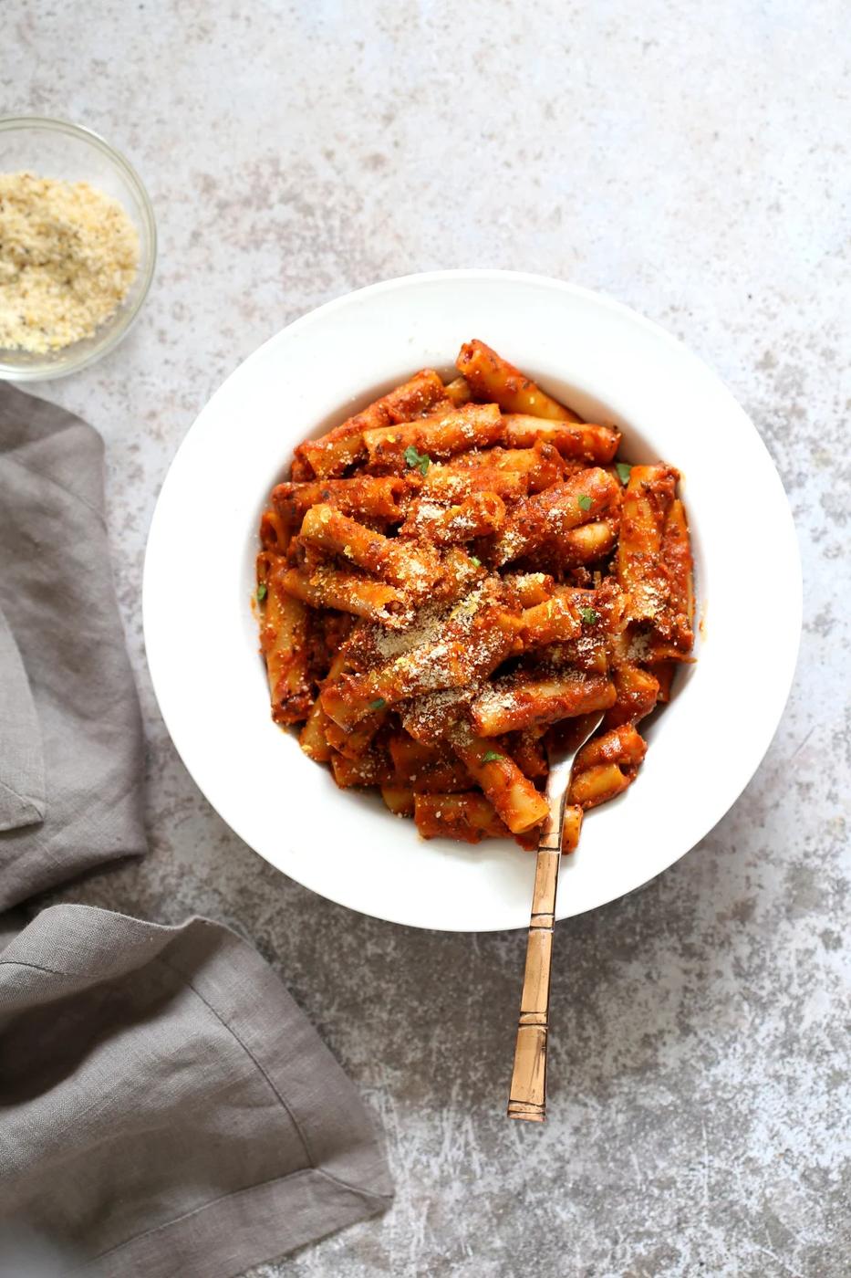 Instant Pot Ziti with Tomato Sauce 20 Mins!