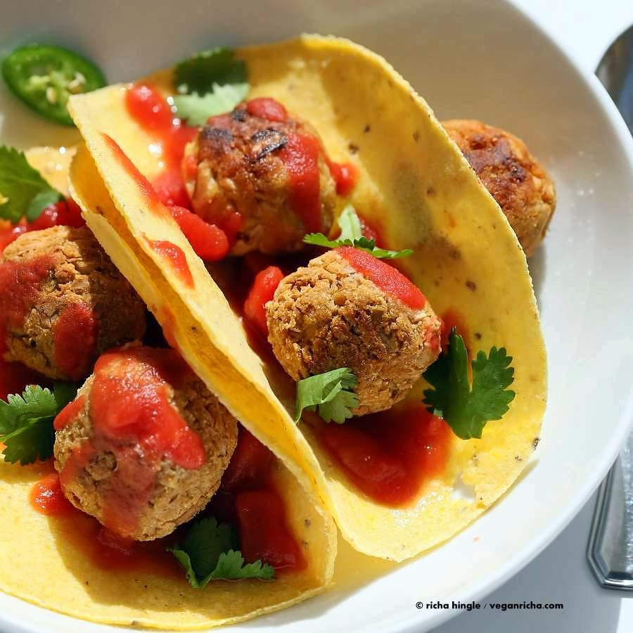 Jackfruit Meatballs Tacos | Pitzn