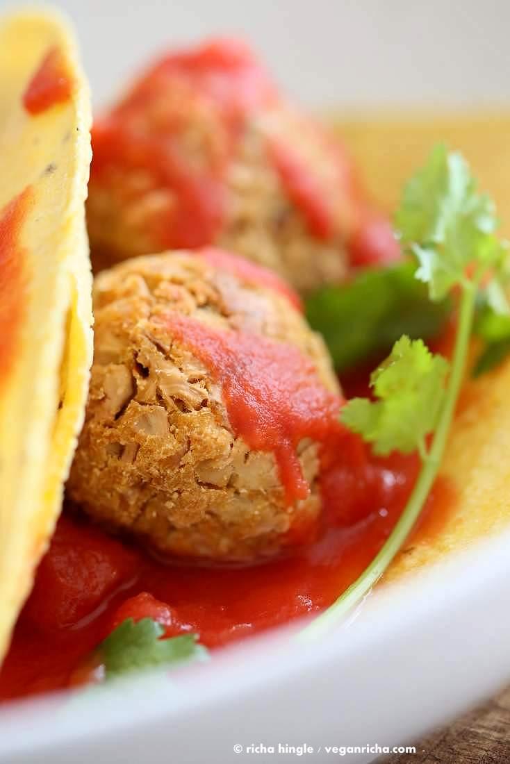 Jackfruit Meatballs Tacos | Pitzn