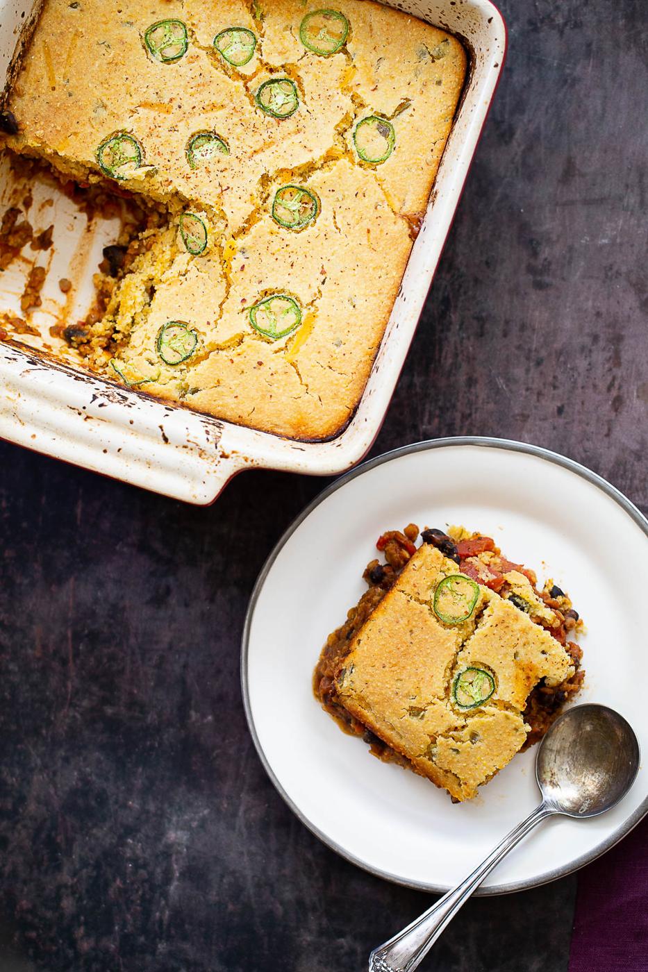 Jalapeno Chili Cornbread Casserole