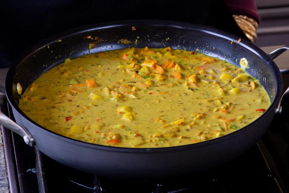 Jamaican curry sauce, ready for the rice