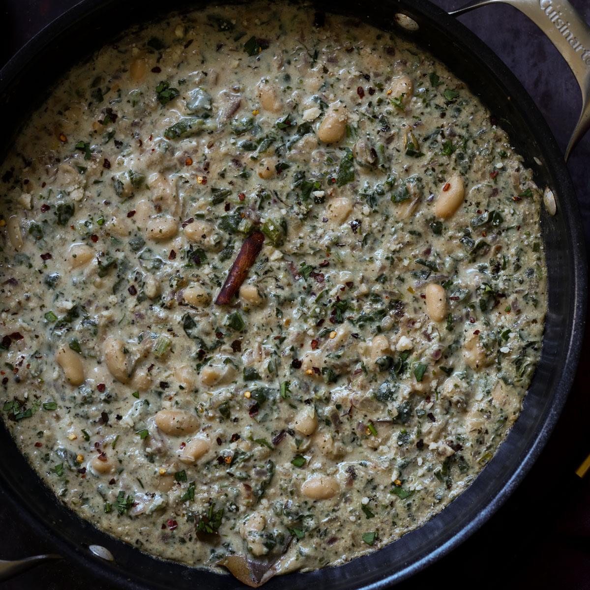 Kali Mirch Beans (Beans in Indian Black Pepper Cream Sauce)