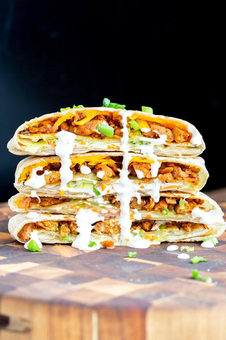 Korean BBQ Soy Curls Crunchwrap
