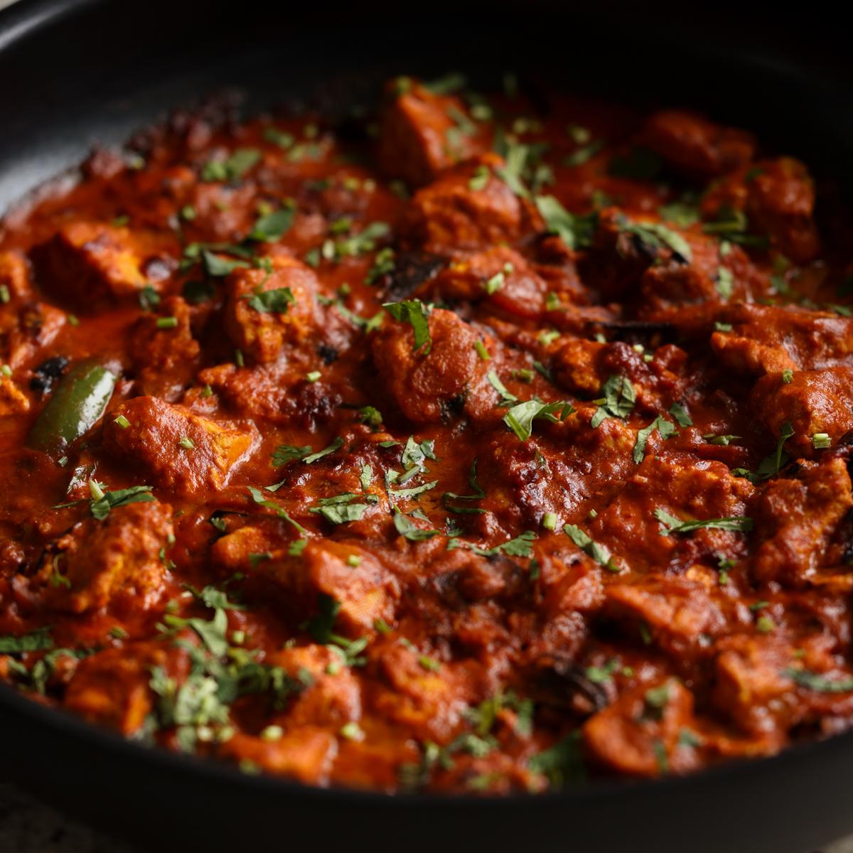 Kosha Mangsho (Bengali Mutton Curry with Onion Cardamom Chili sauce)