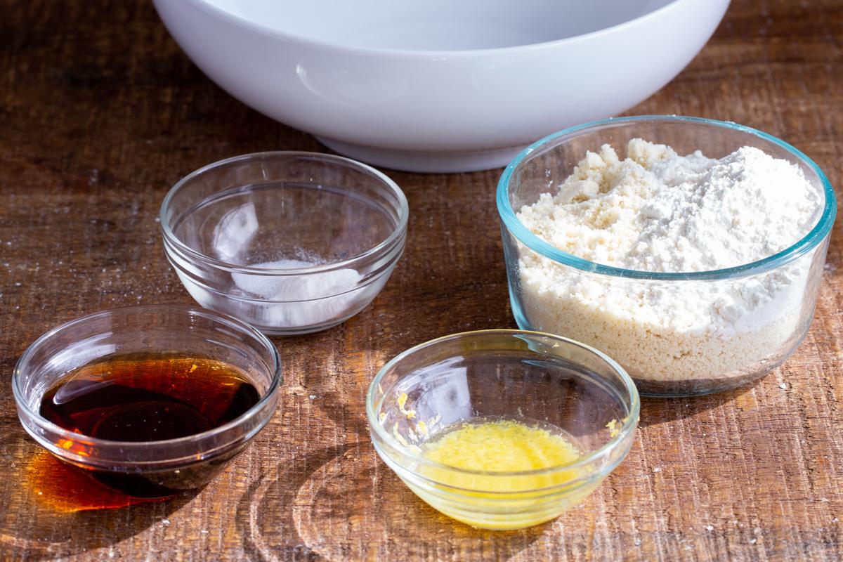 ingredients for making lemon coconut energy bites