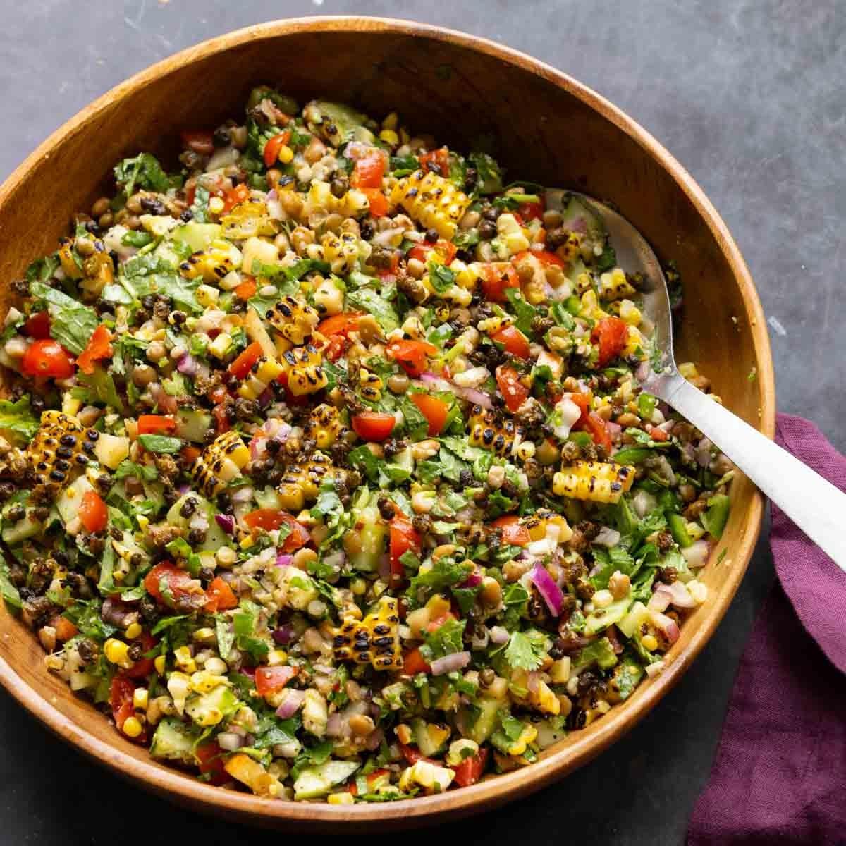 Easy Lentil Dip with Crispy Capers