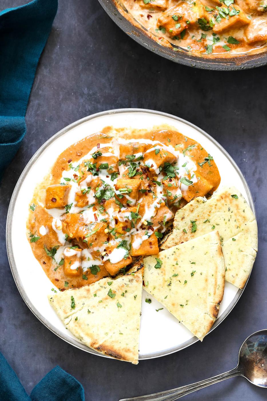 Malai Tofu Curry – Vegan Malai Paneer