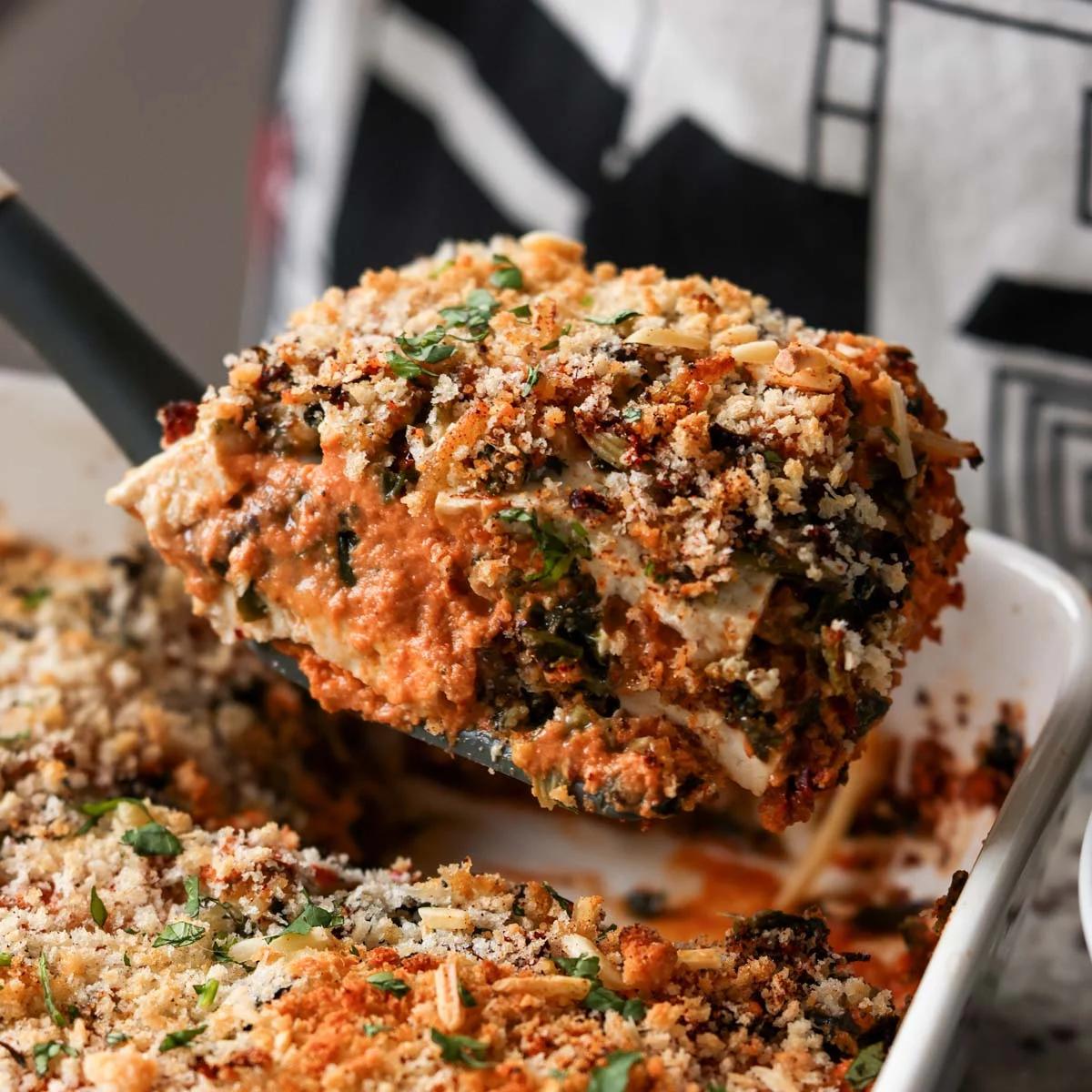 Marry Me Tofu Bake (Lasagna style)