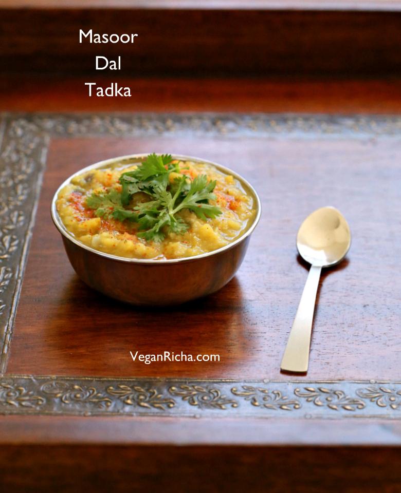 Masoor Dal Tadka – Homestyle Indian Red Lentil Soup.