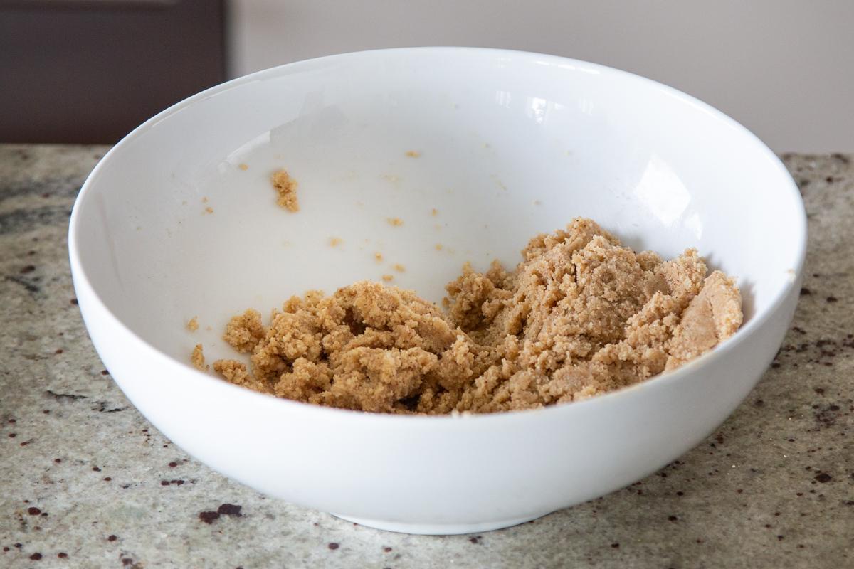 vegan glutenfree cheesecake crust in a bowl