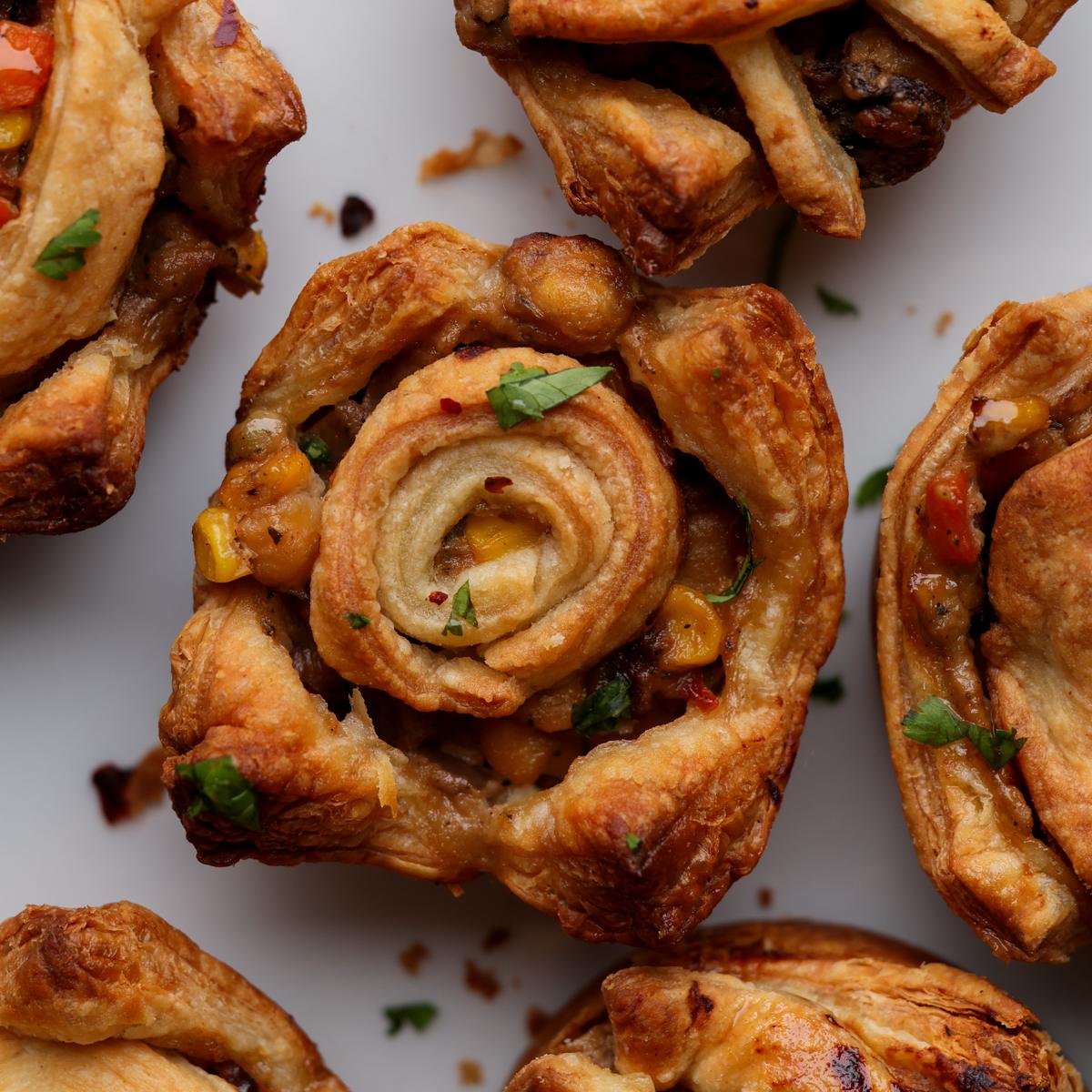 Mini Tuscan Veggie Pot Pies