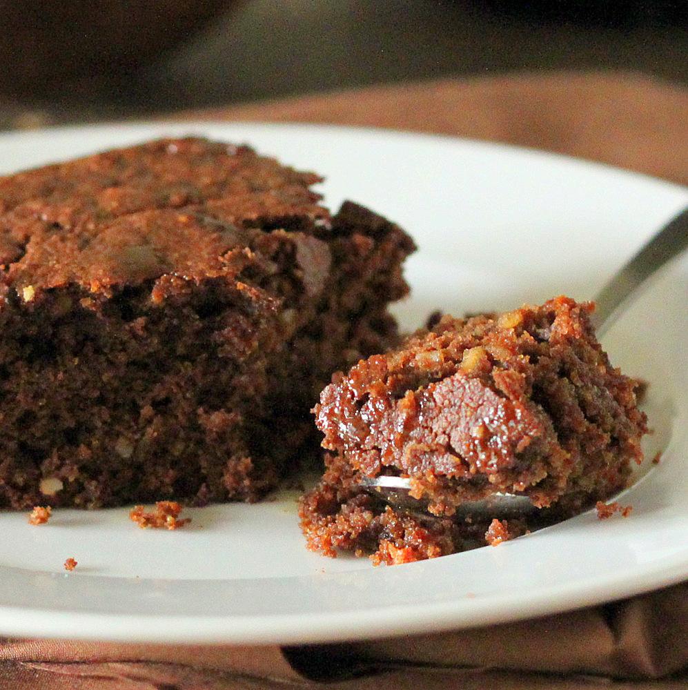 Vegan Mocha Chocolate Cake with Salted Caramel drizzle. Vegan