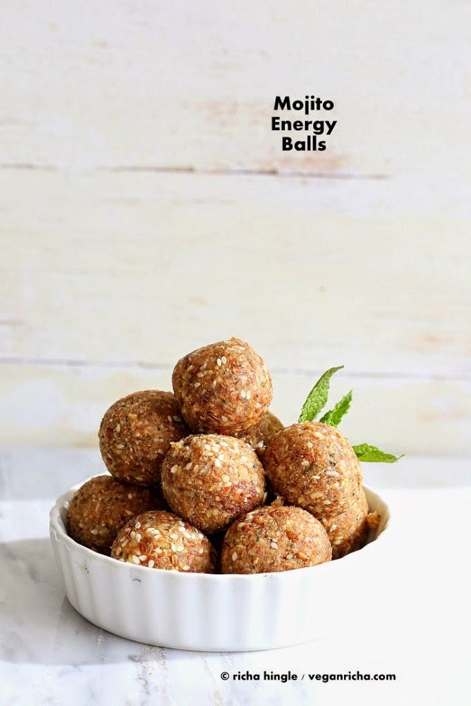 Mojito Energy Balls. Vegan Glutenfree Raw Recipe